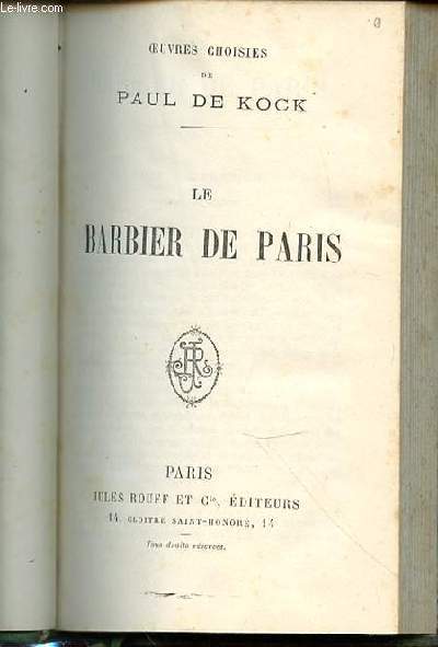 LE BARBIER DE PARIS.