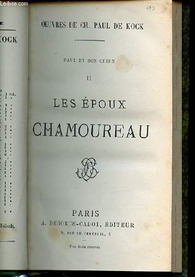 PAUL ET SON CHIEN - TOME II : LES EPOUX CHAMOUREAU.