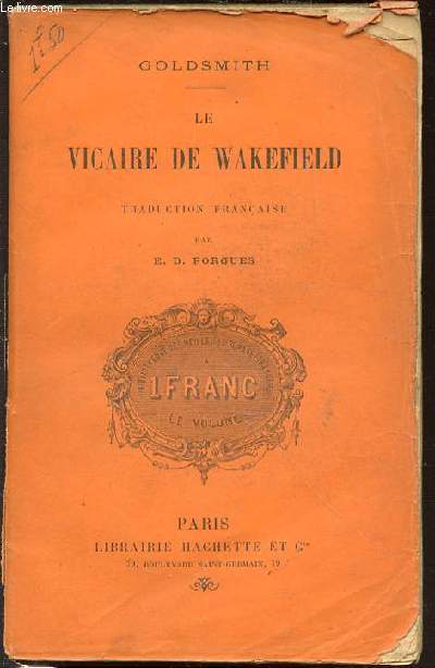 LE VICAIRE DE WAKEFIELD - GOLDSMITH.