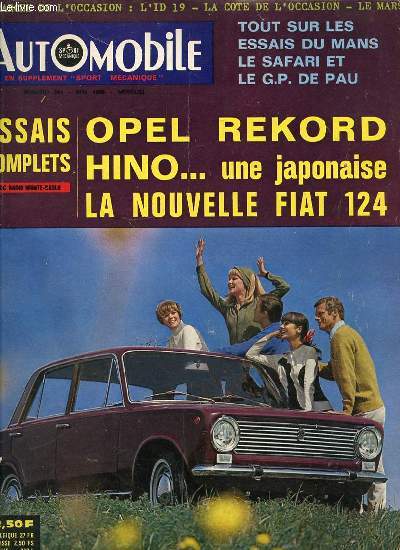 L'AUTOMOBILE N241 / MAI 1966 - EN SUPPLEMENT 