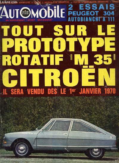 L'AUTOMOBILE N283 / DECEMBRE 1969 - EN SUPPLEMENT 