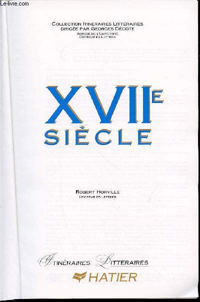 XVII EME SIECLE - COLLECTION 