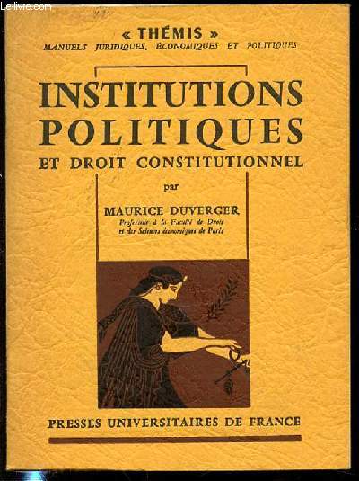 INSTITUTIONS POLITIQUES ET DROIT CONSTITUTIONNEL - COLLECTION 