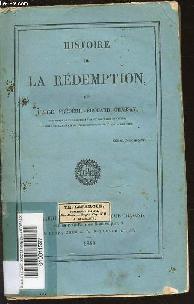 HISTOIRE DE LA REDEMPTION.