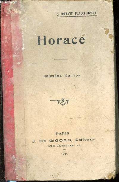 HORACE - HORATII FLACCI OPERA Q.