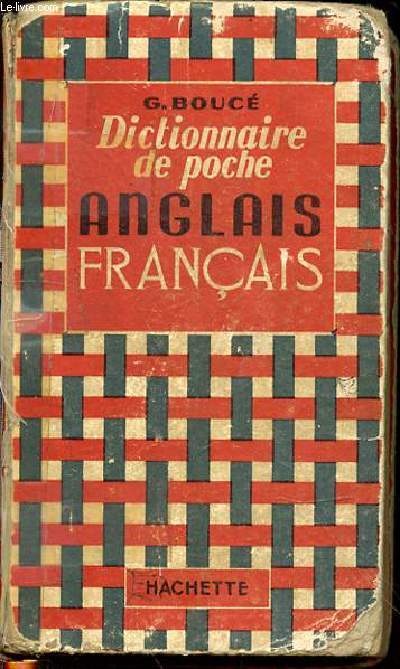 DICTIONNAIRE DE POCHE ANGLAIS FRANCAIS.