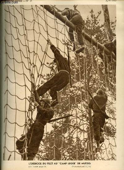 REVUE DES TROUPES DE L'ARMEE D'OCCUPATION N21 - Bir Hakeim / Le camp lger de Mutzig / Les manoeuvres de Sbeitla (18-20 avril 1947 / ETC.