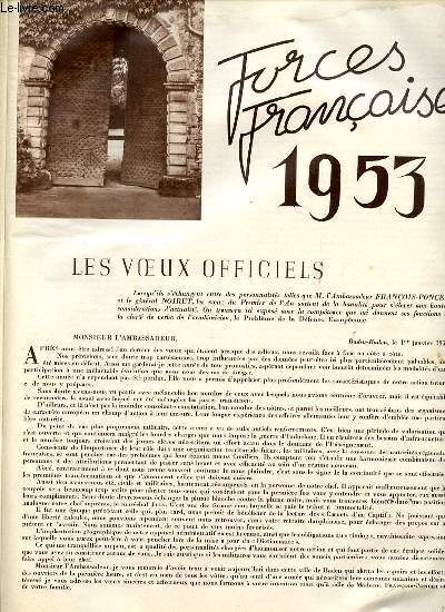 REVUE DES TROUPES DE L'ARMEE D'OCCUPATION N1 - L'Europe au seuil de l'anne nouvelle : voeux du gnral Noiret et de M. Andr Franois-Poncet / Relve altitude 1500, au Laos / Les phmrides / La 1re lgion de gendarmerie d'intervention / ETC.