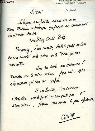 REVUE DES TROUPES DE L'ARMEE D'OCCUPATION N12 - Les voeux du gnral Noiret / Maroc, cette parcelle d'Afrique tant admire par Orlac'h et Pierrot / Chez Hohner,  Trossingen, citadelle de la musique / Premier homme  la peau d'ours / ETC.