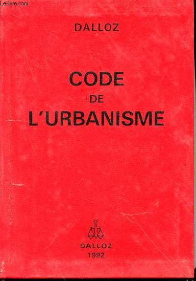 CODE DE L'URBANISME - CODES DALLOZ.