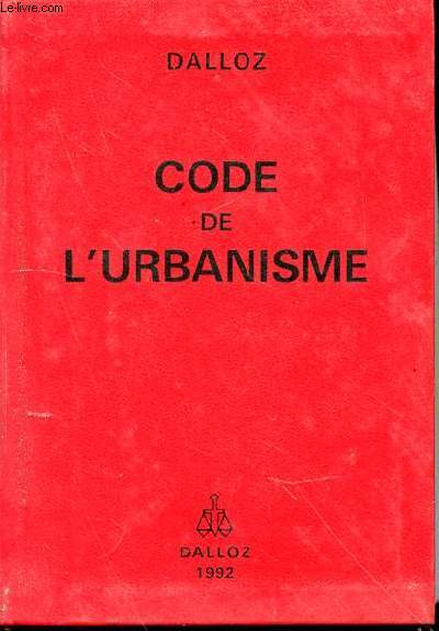 CODE DE L'URBANISME - CODES DALLOZ.