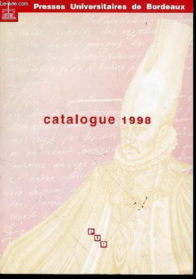CATALOGUE DES LIVRES DISPONIBLES 1998.