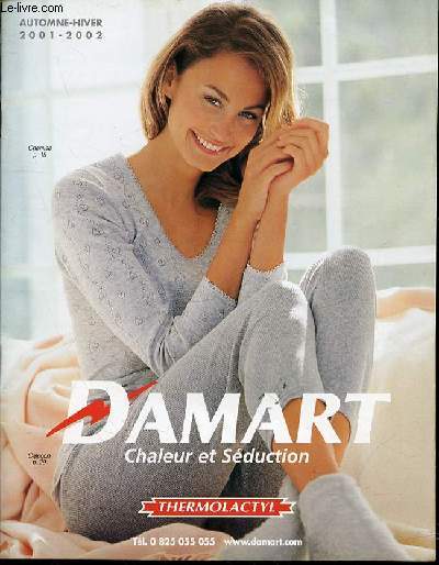 DAMART : CHALEUR ET SEDUCTION - AUTOMNE-HIVER 2001-2002.