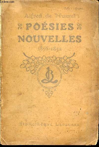 POESIES NOUVELLES : 1836-1852.