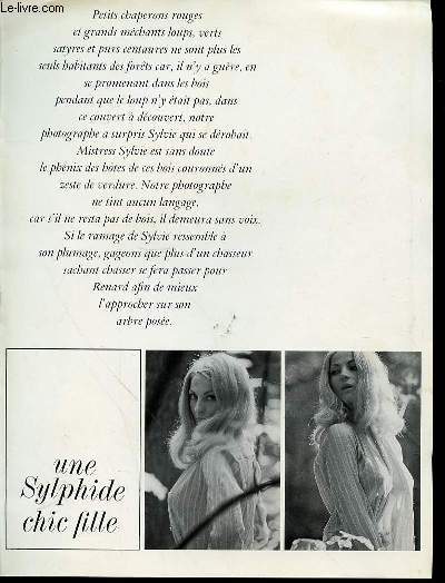 UN POSTER REPRESENTANT LE MOIS DE JUILLET EN COULEURS : SYLVIE, UNE SYLPHIDE CHIC FILLE.