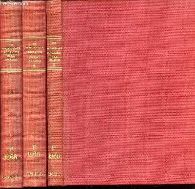 LES INSTITUTIONS SOCIALES DE LA FRANCE EN 3 TOMES (1+2+3) - COLLECTION 