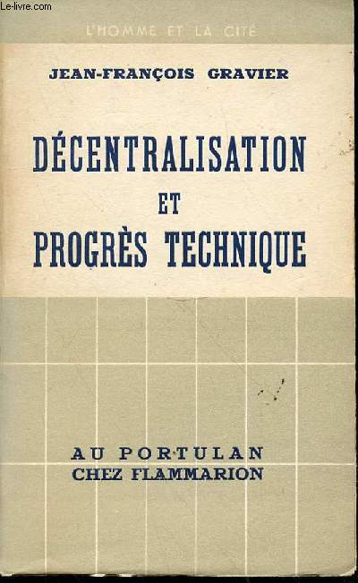 DECENTRALISATION ET PROGRES TECHNIQUE - COLLECTION 