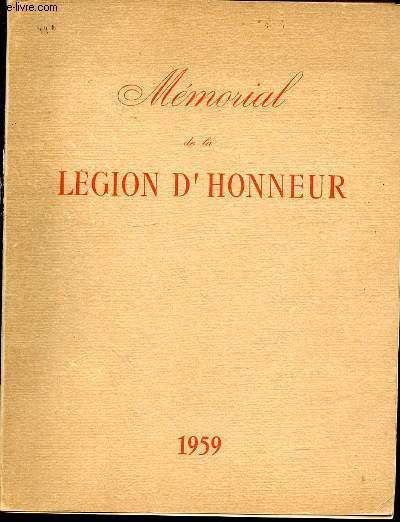 MEMORIAL DE LA LEGION D'HONNEUR - 7 EME ANNEE.