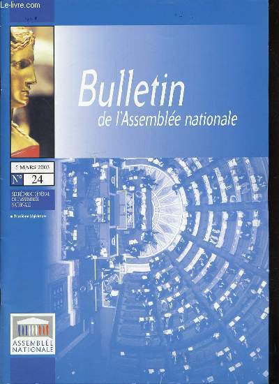 BULLETIN DE L'ASSEMBLEE NATIONALE N24 - Dbats du mardi 25 au mercredi 26 fvrier 2003 : Economie numrique, Dclaration du Gouvernement et dbat sur l'Irak / Commission d'enqute sur la gestion des entreprises publiques / Affaires trangres / ETC;