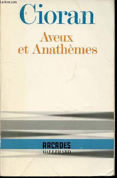 AVEUX ET ANATHEMES - COLLECTION 