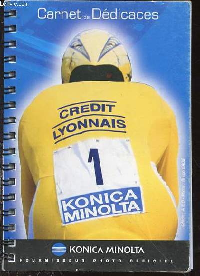 CARNET DE DEDICACES VIERGE - CREDIT LYONNAIS.