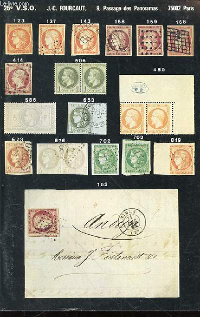 CATALOGUE 25 EME VENTE SUR OFFRES : TIMBRES.