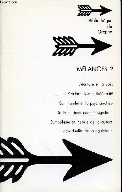 SUPPLEMENT AU N4 -1975 -D'ORNICAR? BULLETIN PERIODIQUE DU CHAMP FREUDIEN - MELANGE 2 - SUPPLEMENT - p.3 L'criture et ta voix Claude Rabant p.26 Psychanalyse et thtralit Mikkel Borch-Jacobsen p.31 Sur Hamlet et la psychanalyse Stuart Schneiderman.