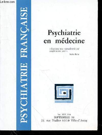 PSYCHIATRIE FRANCAISE - VOL 25 - N3 - SEPTEMBRE 1994 -