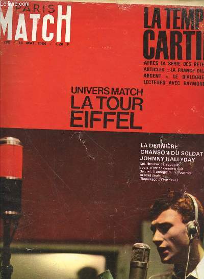 PARIS MATCH N788 - 16 MAI 1964 - SOMMAIRE : LA TEMPETE CARTIER APRES LA SERIE DES RETENTISSANTS ARTICLES 