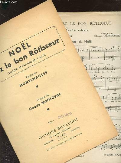 NOEL CHEZ LE BON ROTISSEUR - COMEDIE ENFANTINE EN 1 ACTE