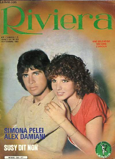RIVIERA - ANNEE XX - N225 - SEPTEMBRE 1980