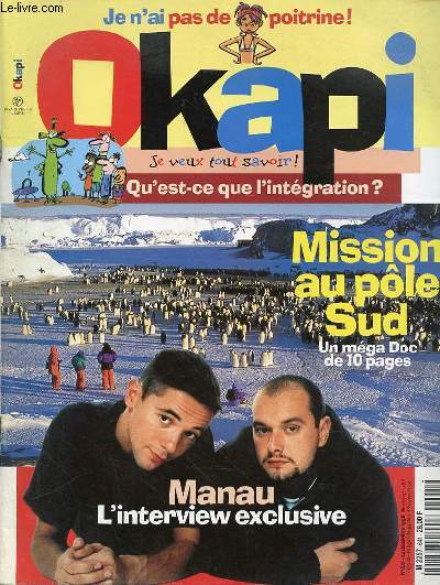 OKAPI N641 - 24 DECEMBRE 1998 - SOMMAIRE : Bill Gates, l'as de la micro en procs 6 Expliquez-vous:Miss France 1999 / 8 Jacques Delors : ''L'euro est l !