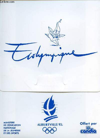 ECOLYMPIQUE ALBERTVILLE 92 - CANDIA - MINISTERE DE L'EDUCATION NATIONAL DE LA JEUNESSE ET DES SPORT