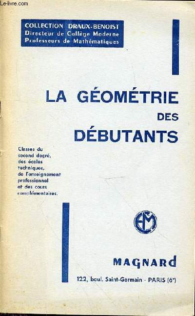 LA GEOMETRIE DES DEBUTANTS N376