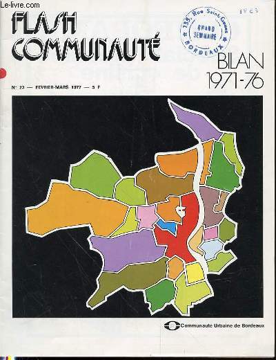 FLASH COMMUNAUTE - N23 - FEVRIER-MARS 1977 - BILAN 1971-76