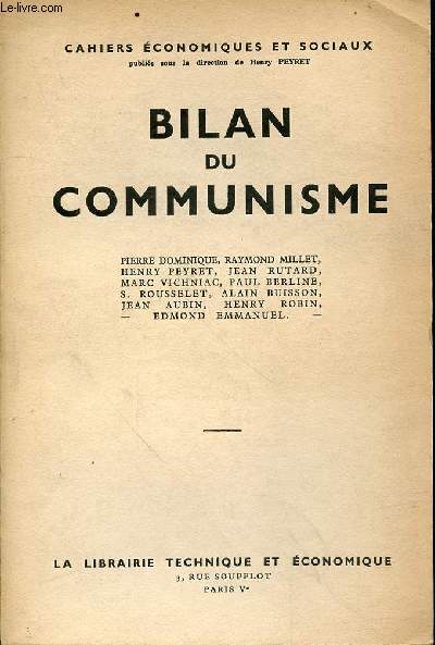 BILAN DU COMMUNISME