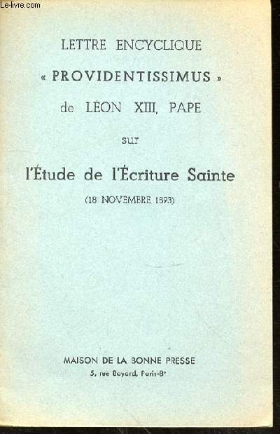 LETTRE ENCYCLIQUE 