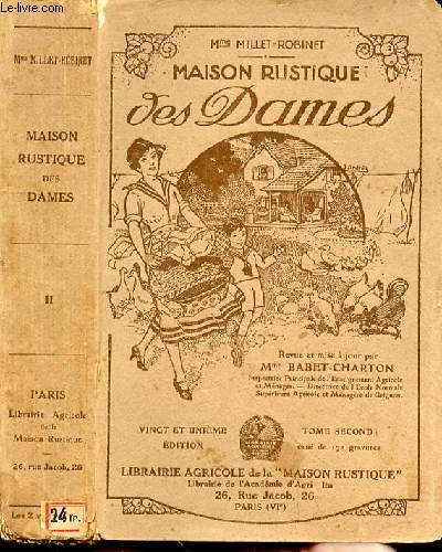 MAISON RUSTIQUE DES DAMES - 21EME EDITION - TOME SECOND