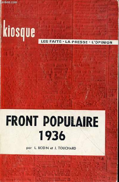 FRONT POPULAIRE 1936