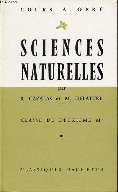 SCIENCES NATURELLES- CLASSE DE DEUXIEME M'