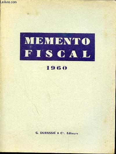 MEMENTO FISCAL 1960 -