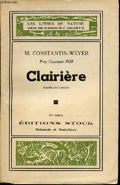 CLAIRIERE - RECITS DU CANADA