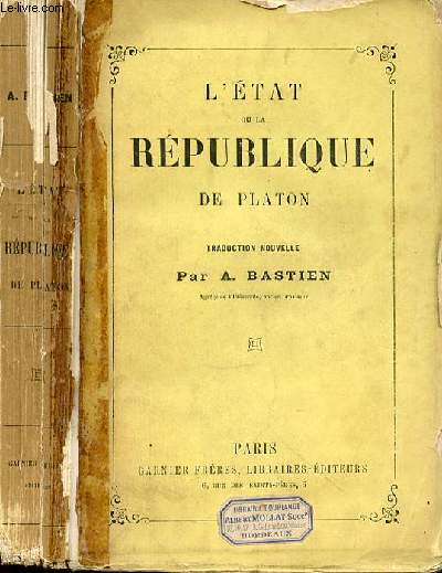 L'ETAT DE LA REPUBLIQUE DE PLATON