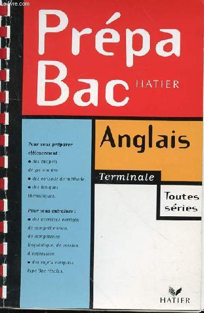 PREPA BAC ANGLAIS TERMINAL TOUTES SERIES