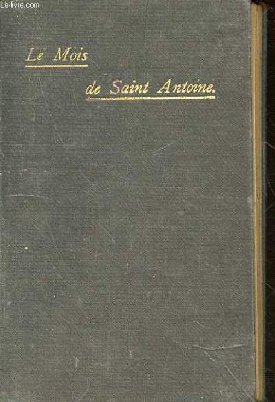 LE MOIS DE SAINT ANTOINE