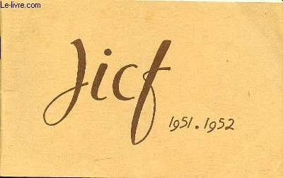 J.I.C.F 1951-1952: FILS DE DIEU -EVANGILE