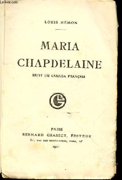 MARIA CHAPDELAINE