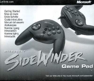 SIDEWINDER - GAME PAD - NOTICE D'UTLISATION