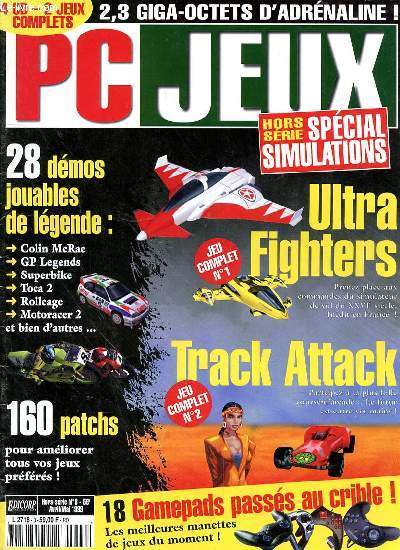 PC JEU - HS N8 - AVRIL/MAI 1999 - HS SPECIAL SIMULATIONS - 28 DEMOS JOUABLES DE LEGENDE - COLIN MCRAE - GP LEGENDS - SUPERBIKE - TOCA 2 - ROLLCAGE - MOTORACER 2 - TRACK ATTACK - 160 PATCHS POUR AMELIORER TOUS VOS JEUX PREFERES- ULTRA FIGHTERS