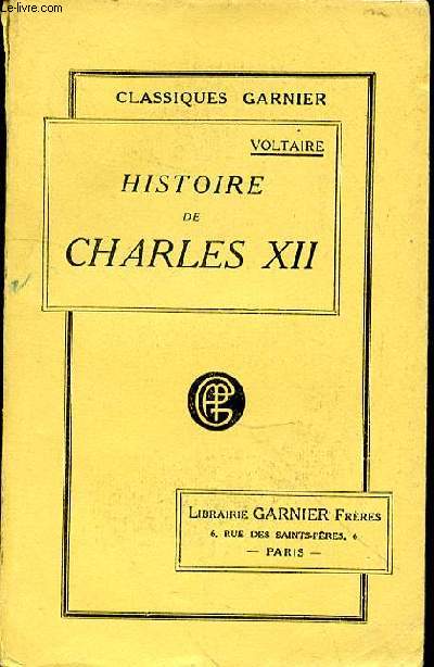 HISTOIRE DE CHARLES XII